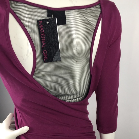 Material Girl Cutout Mesh Back Mini Dress - Picture 6 of 7